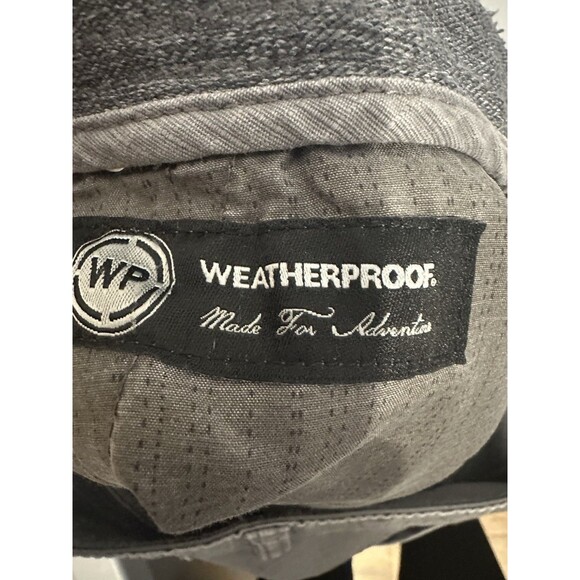 Weatherproof Ripstop Fabric Chino Shorts Men 34 Gray Pockets Stretch Gorpcore - Picture 9 of 11